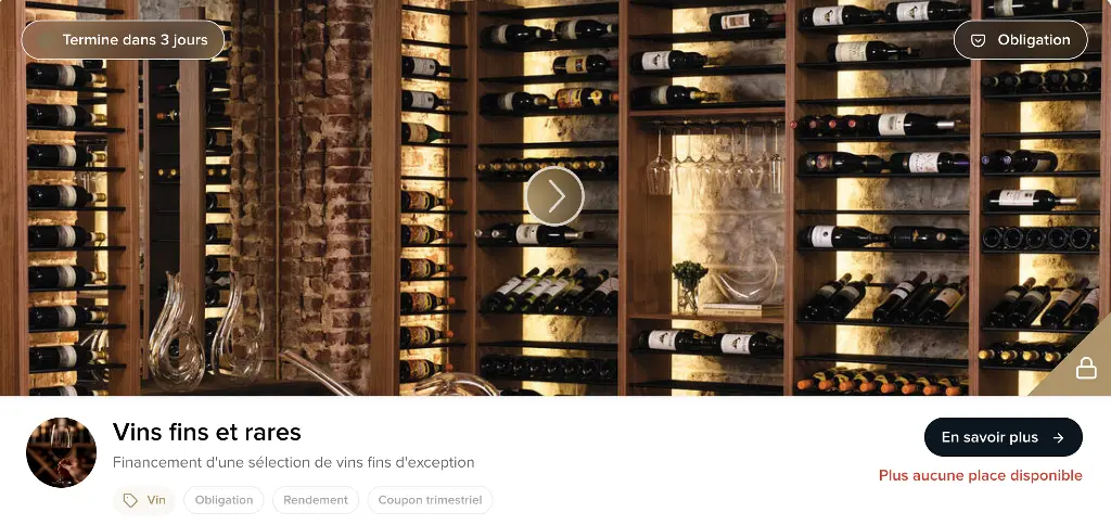 Financing a selection of exceptional fine wines on Caption