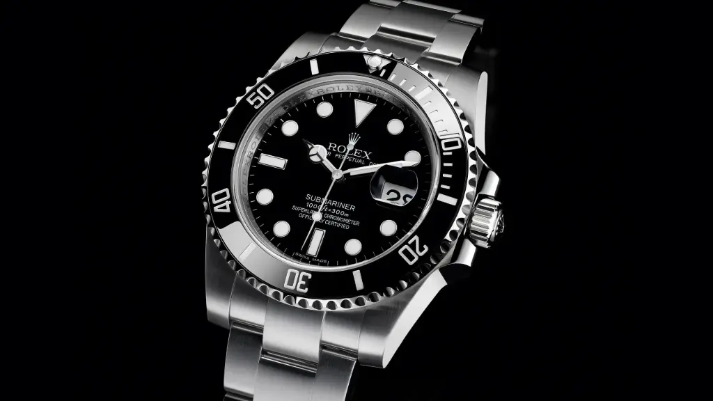 Rolex sur fond noir