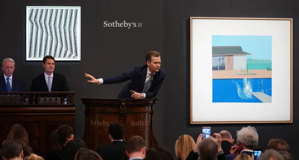 Auction of contemporary art at Sotheby's