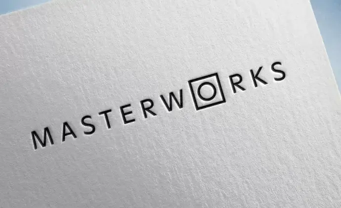Masterworks logo printed on paper