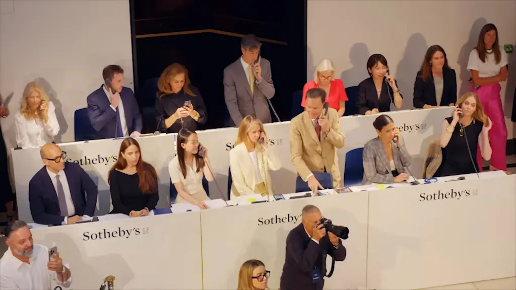 Sotheby's telephone auction specialists