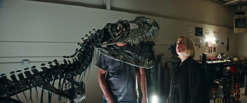 Fossil of a Ceratosaurus head