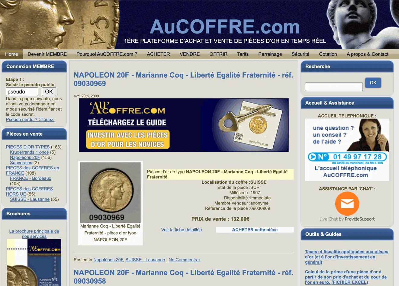Launch of aucoffre.com