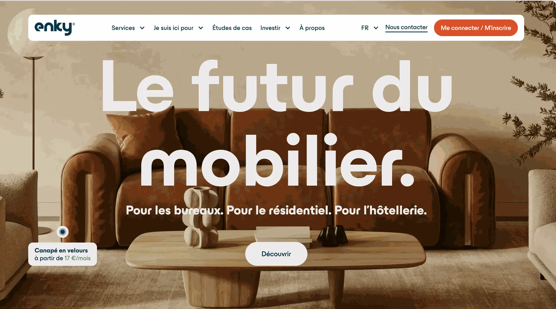 Enky website home page Enky website home page