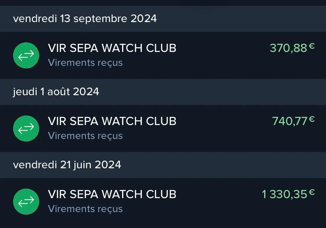 Caption transfers via its Watch Club holding company