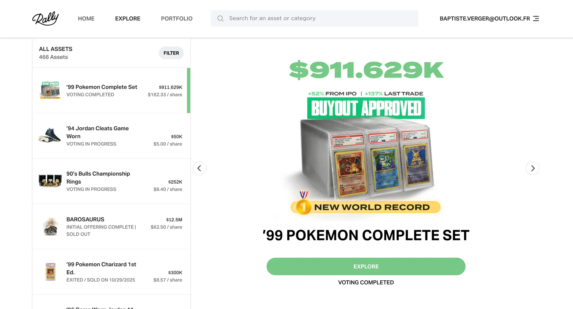Record du monde cartes Pokemon Rally Record du monde cartes Pokemon Rally