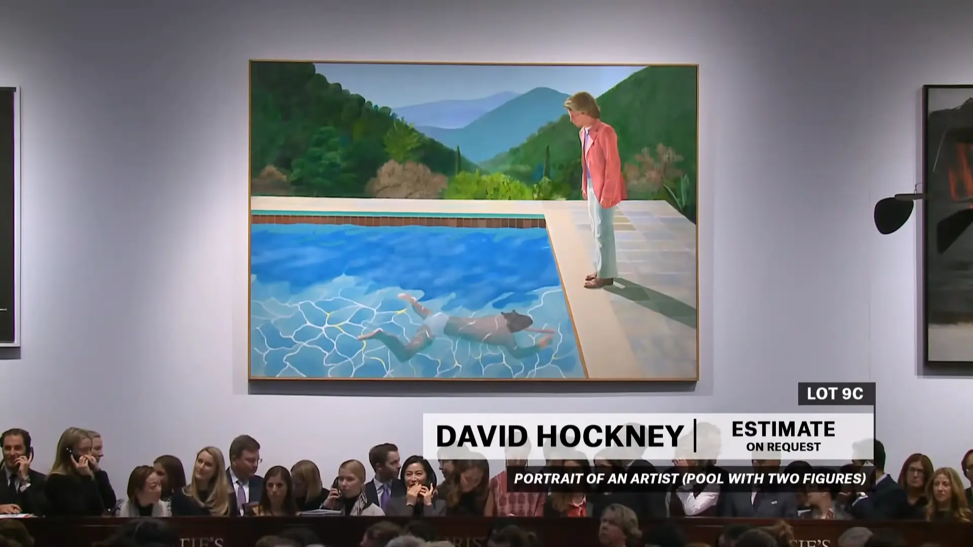 Auction of David Hockney's Portrait of an Artist at Christie's Auction of David Hockney's Portrait of an Artist at Christie's