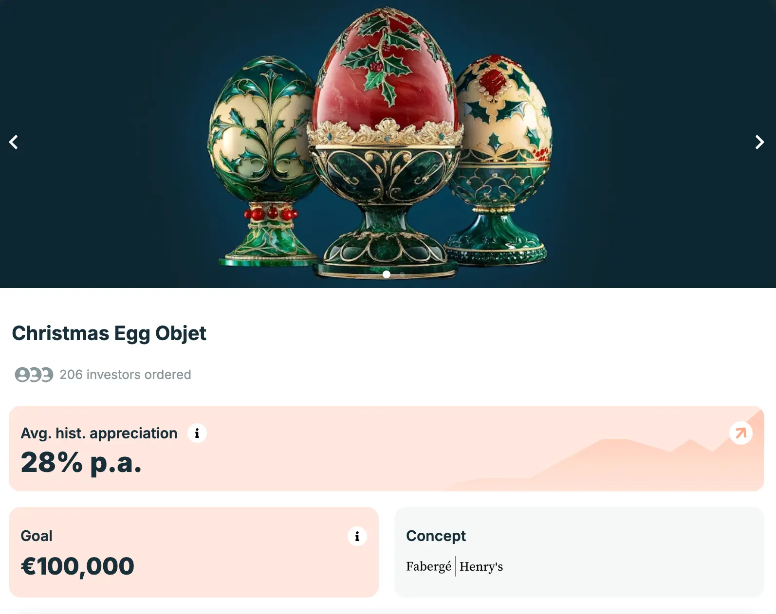 Fabergé Christmas Egg offer on Konvi Fabergé Christmas Egg offer on Konvi